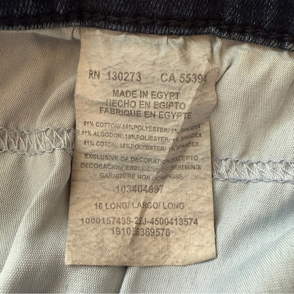 Lee Relaxed Fit Straight Leg Blue Jeans Womens Size 16 High Rise Instantly Slims - Picture 3 of 9